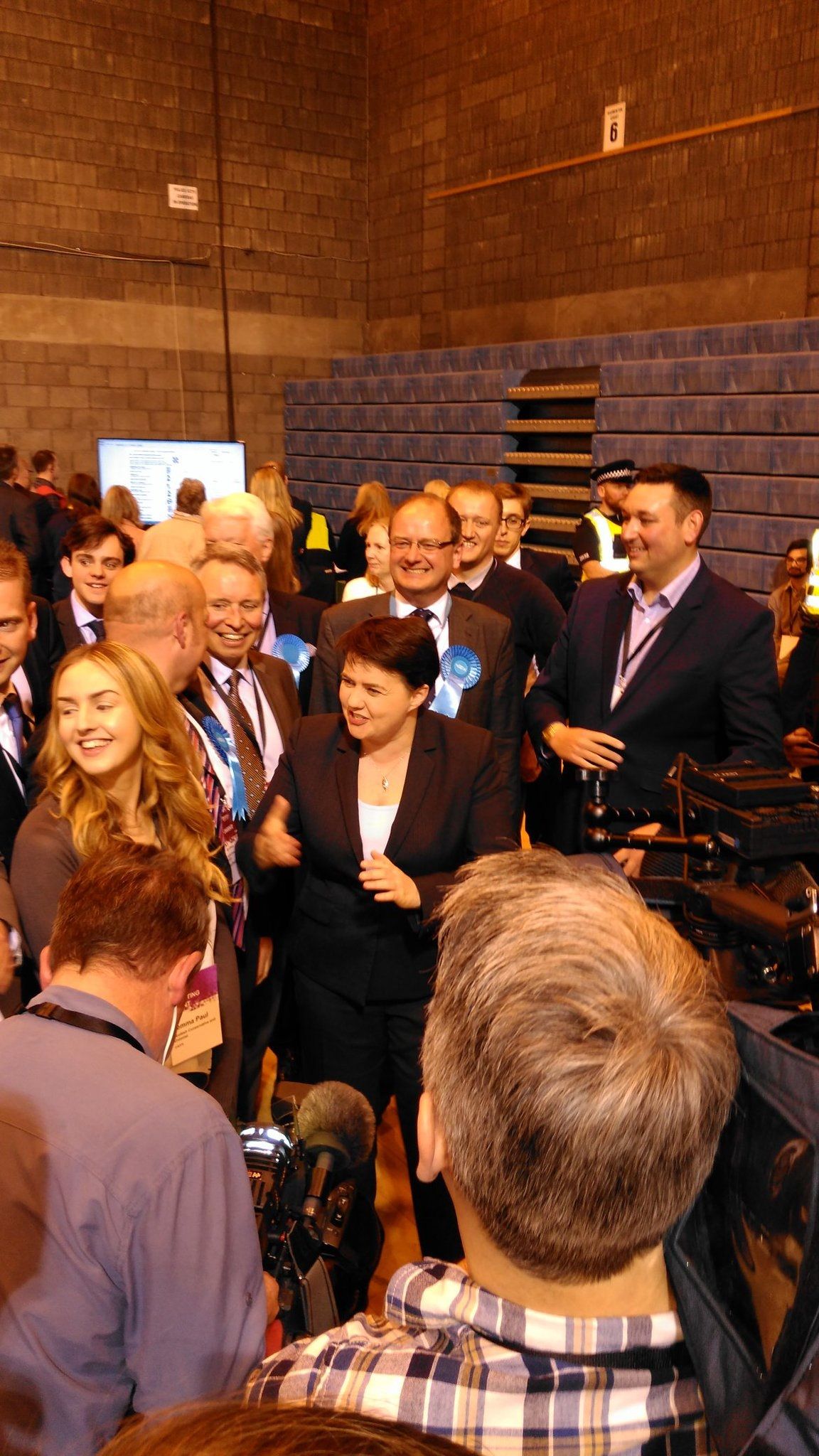 Ruth Davidson and Cllr McLellan