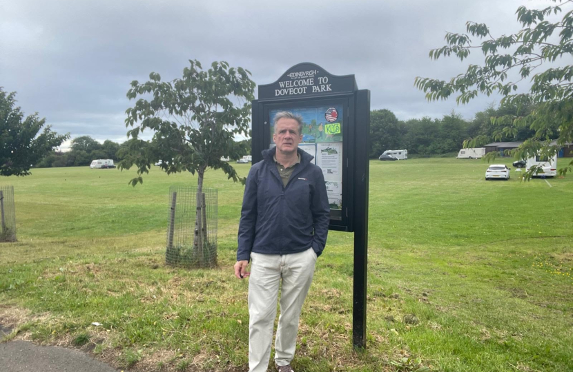 Man at Dovecot park