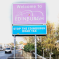 Sign in Edinburgh - with notice "stop the Edinburgh road tax"