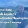 Nick Layden standing up Blackford Hill over Southside/Newington ward